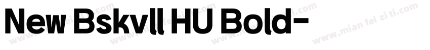 New Bskvll HU Bold字体转换